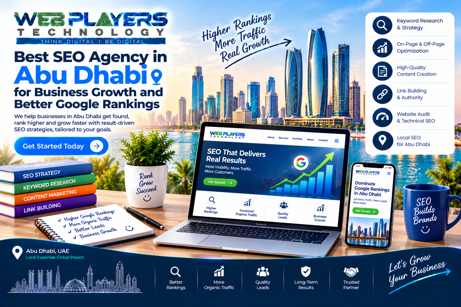 Best SEO Agency in Abu Dhabi for Business Growth and Better Google Rankings